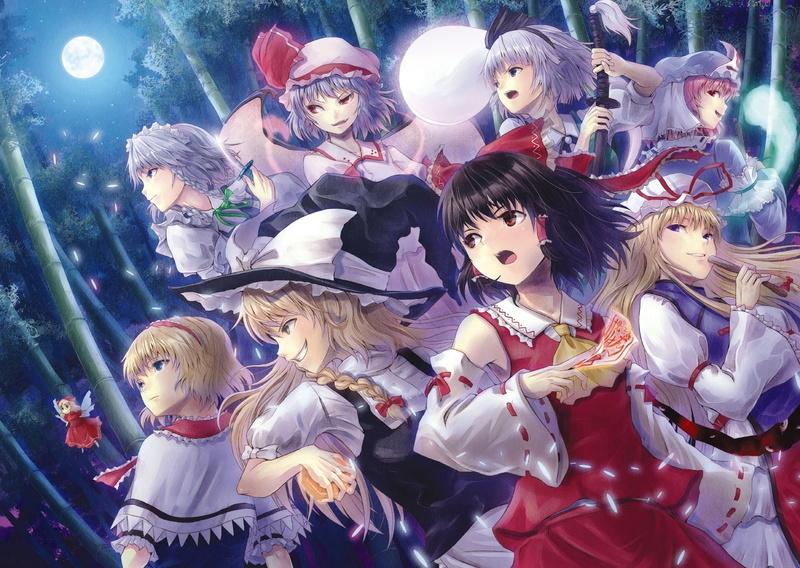 Reimu Hakurei, Alice Margatroid, Anime, Sakuya Izayoi, Touhou, 1080P, Youmu Konpaku, Hourai (Touhou), Remilia Scarlet, Marisa Kirisame, Yuyuko Saigyouji