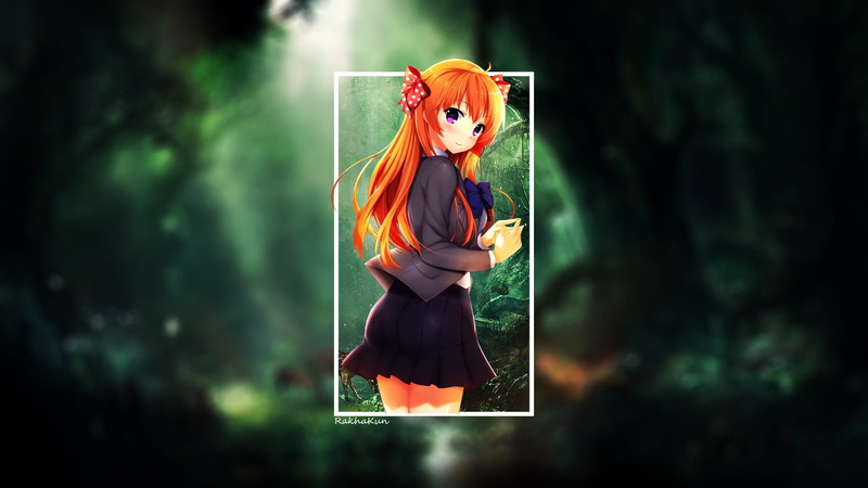 Gekkan Shoujo Nozaki-kun, cape, young adult, one person, Sakura Chiyo, anime girls, adult, forest, young women, nature, outdoors, fashion, beautiful woman