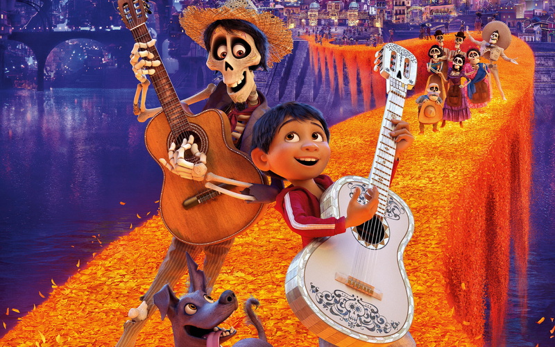 4K, poster, disney, music, d, holding, traditional clothing, smiling, looking at camera, performance, movie, musician, young women, musical instrument