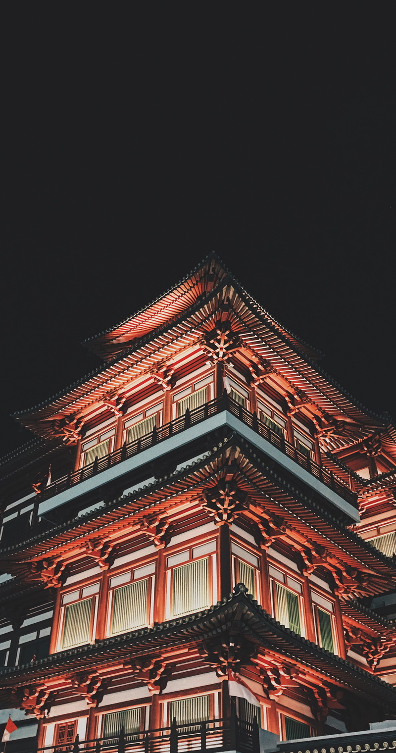 travel destinations, night, the past, building exterior, high rise, illuminated, building, low, built structure, brown, architecture, angle, 4K, city