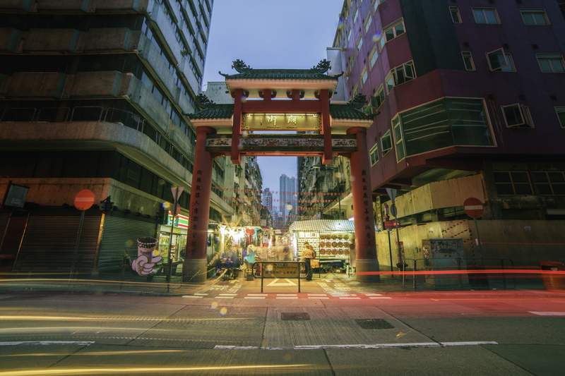 colorful, Chinese, china, traffic, evening, incidental people, downtown, nature, architecture, chinatown, urban, market, transportation, timelapse, light