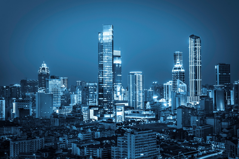 5K, Skyline, City, Nightscape, Modern, Cityscape, Urban, 5K