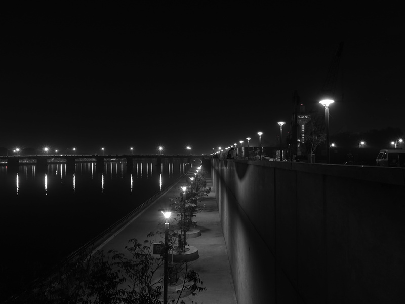 landmark, riverside, sky, city, reflections, ancient, beautiful, lighting equipment, castle, architecture, transportation, bridge, 5K, nightscape, connection