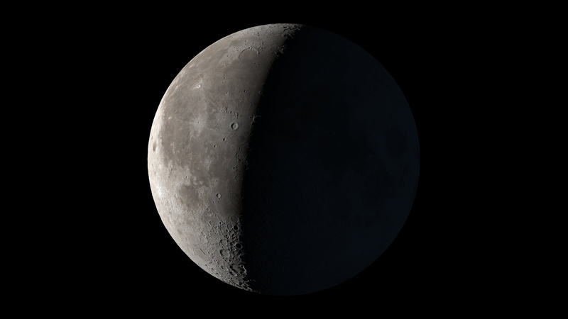 5K, moon phases, Moon, space