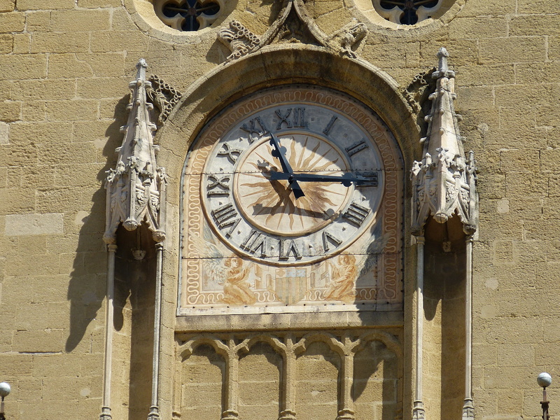 travel destinations, provence, aix, built structure, arch, day, no people, wall - building feature, architecture, clock face, low angle view, france, clock