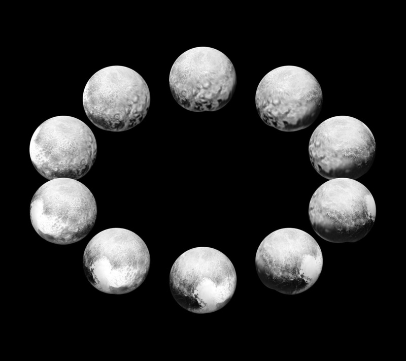 close-up, shape, studio shot, healthcare And Medicine, nature, Phases, moon, cut out, solar system, full moon, still life, Pluto, black Background, group of objects