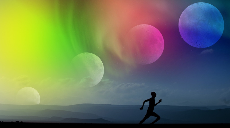 Color, Light, beauty in nature, night photograph, Mood, Human, Aero, astronomy, purple, scenics - nature, keep, person, atmospheric, runners, multi colored