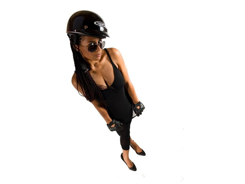 copy space, lifestyles, front view, young adult, helmet, females, clothing, full length, cut out, fashion, one person, 480P, eyewear, sport, black color