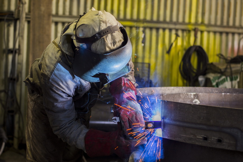 welding, indoors, safety, protection, portrait, soldador, obscured face, welder, people, protective eyewear, worker, factory, using, protective workwear