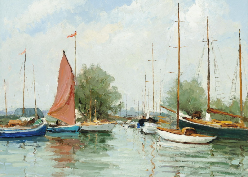 Marseille Dif, mast, Naval base in England, seascape, boat, sail, 2K, picture