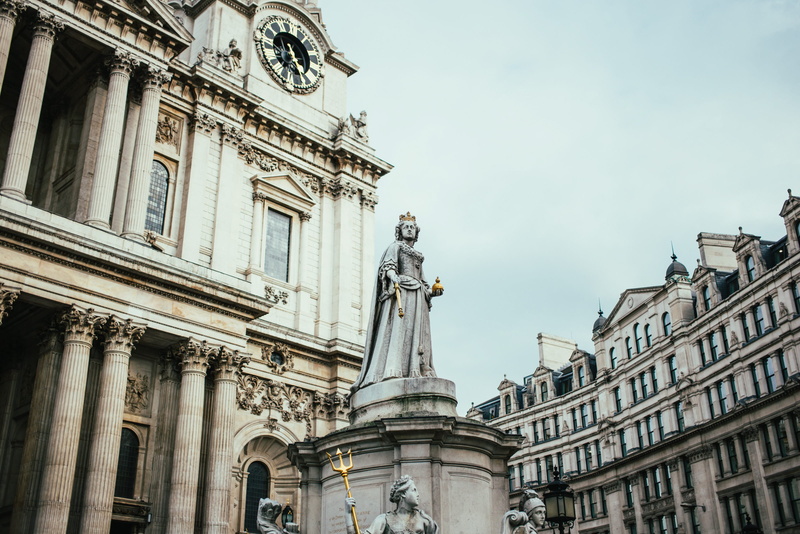 ornate, european, Religion, British, human representation, Europe, tourist, paul, low angle view, queen, Monument, uk, annei, St. Pauls Cathedral, Cathedral
