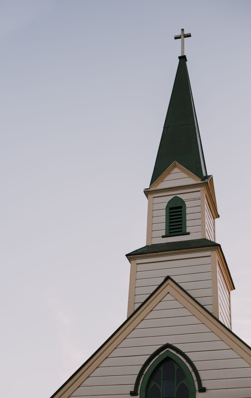 built structure, spire, day, worship, low angle shot, church building, religion, tower, clear, sacred, outdoors, 4K, place of worship, white, architectural