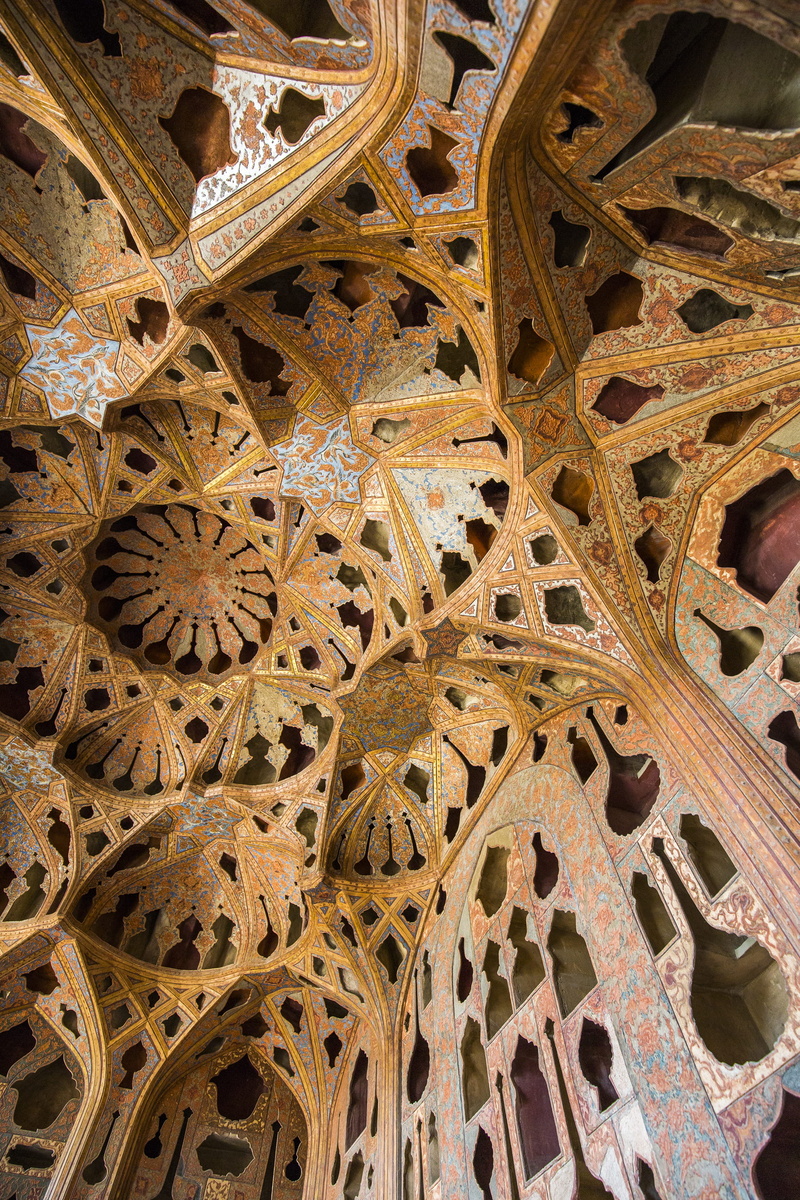 esfahan, design, multi colored, architecture, close-up, brown, ethnic, naghsh-e jahan square, backgrounds, ceiling, art and craft, imamsquare, day, creativity