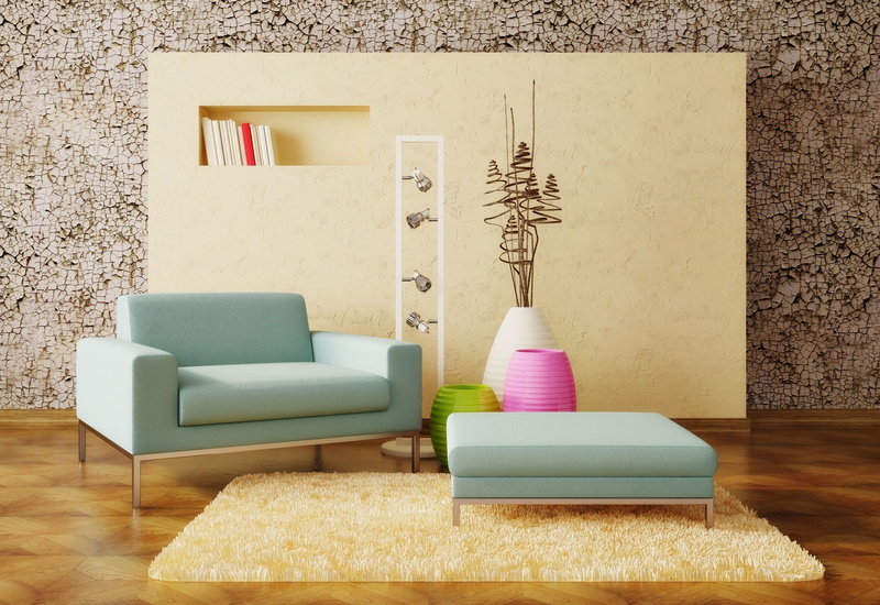 blue, seat, wood - Material, couch, vase, table, home showcase interior, design, comfortable, modern, flooring, wall - Building Feature, built structure