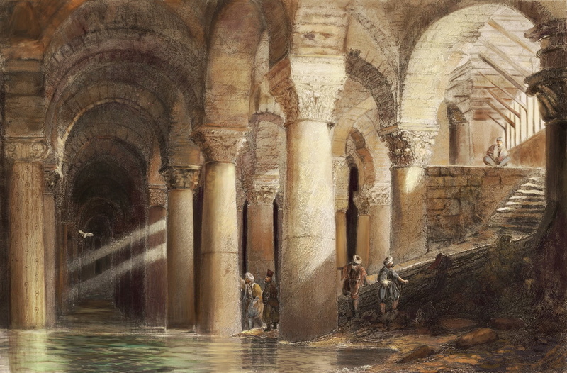 painting, original, art, fantasy, ottoman, 720P, beste-erel-yerebatan