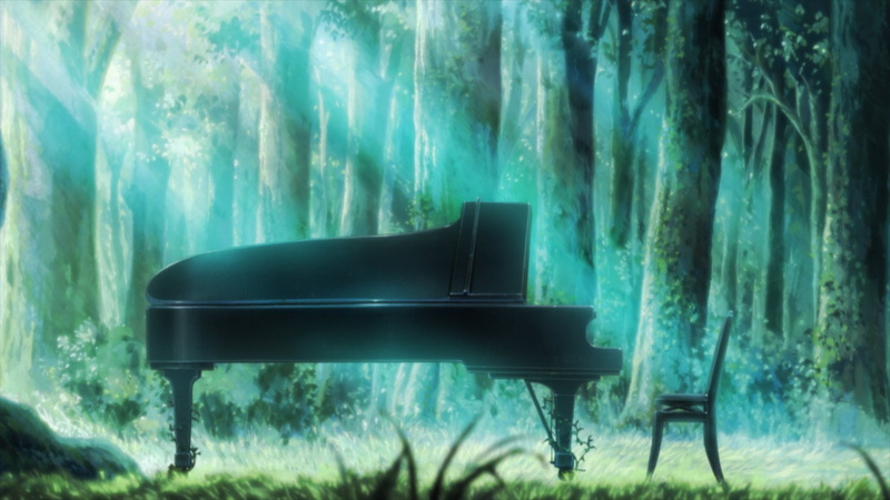 1080P, plant, bench, one animal, panoramic, seat, no people, day, motion, black, absence, grand, empty, outdoors, Piano, land, nature, underwater, side view