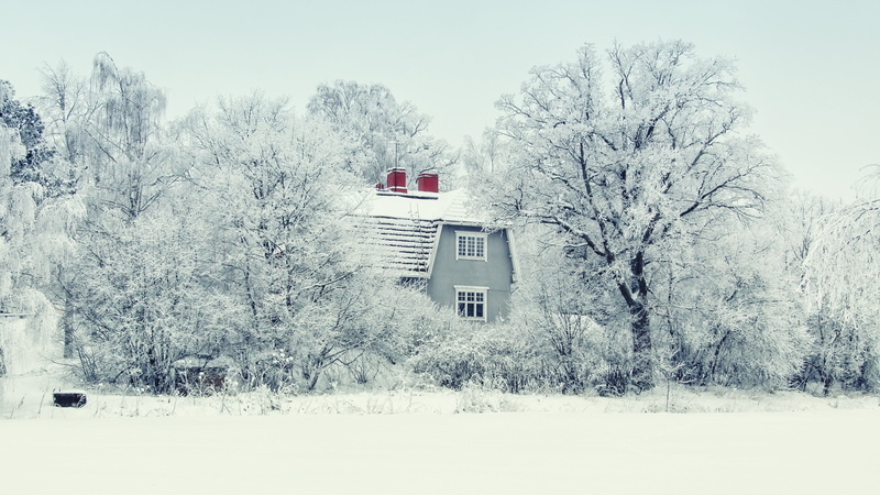 cold, covering, frozen, rural, no people, built structure, outdoor, winter, painted, architecture, sky, cold temperature, scandinavia, beauty in nature