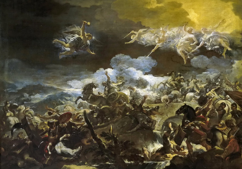 Warrior, Painting, Battle, Artistic, 1080P, Angel, Gods