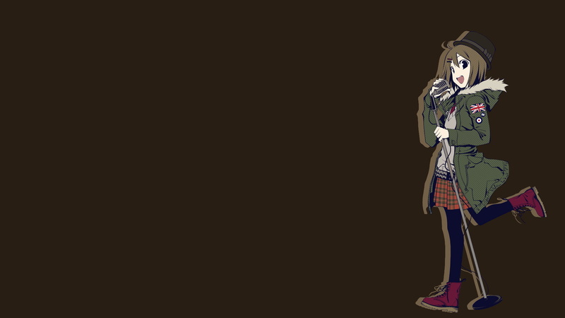 copy space, female likeness, sculpture, music, no people, craft, arts culture and entertainment, studio shot, black background, 1080P, indoors, Hirasawa Yui