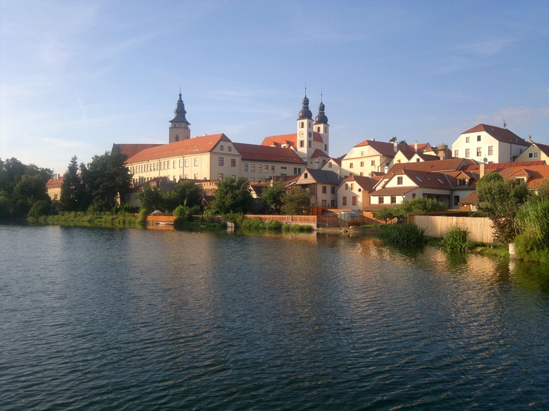 cityscape, town, bohemia, waterfront, house, tree, church, architecture, river, day, no people, sky, plant, europe, building, nature, building exterior