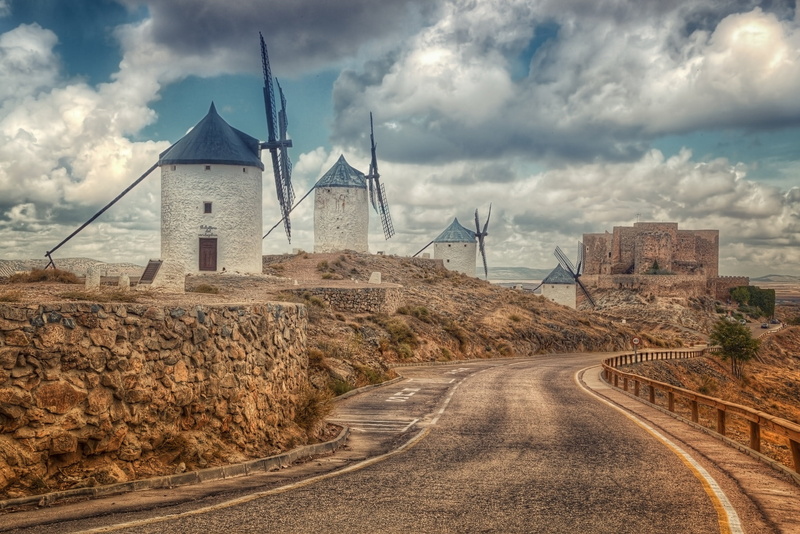 building, the way forward, travel, environment, building exterior, road, built structure, Consuegra, transportation, Castilla La Mancha, religion, Spain