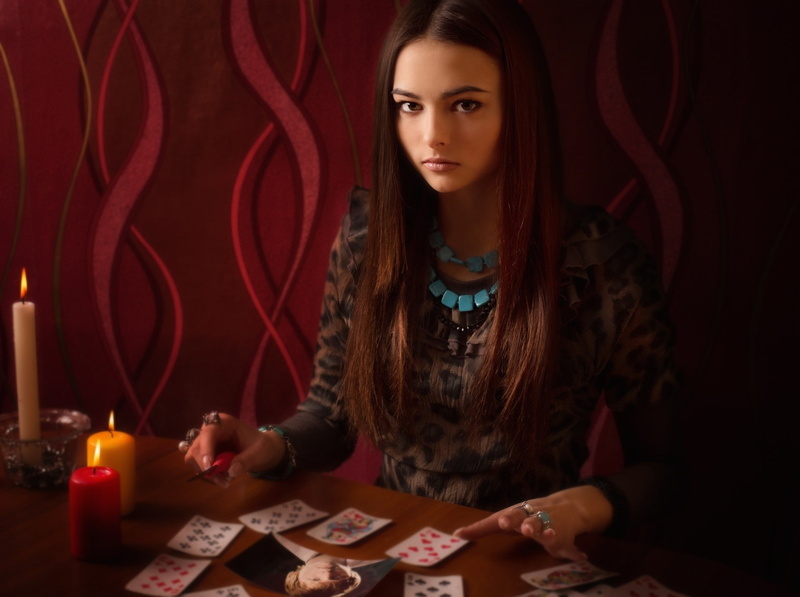 candles, women, 720P, cards, playing cards