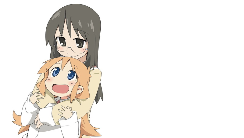art and craft, Nichijou, disguise, anime, studio shot, 1080P, representation, copy space, positive emotion, celebration, heterosexual couple, indoors
