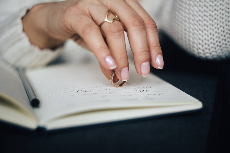 learning, adult, jewelry, pen, invitations, business, people, text, adults only, finger, ring, women, preparing, one woman only, indoors, book, publication