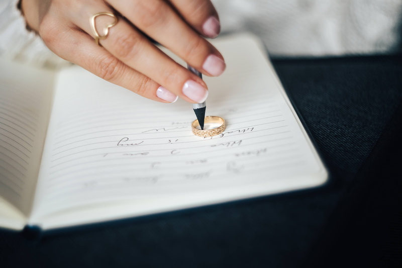 body part, indoors, human Hand, notebook, hands, holding, women, book, paper, business, one Person, human body part, 5K, jewelry, finger, invitation, text