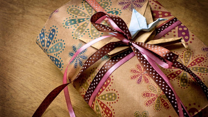 craft, close-up, brown, gift Box, wrapping Paper, ribbon - sewing item, tied bow, wood - Material, bows, bow, floral, backgrounds, christmas, package, pattern