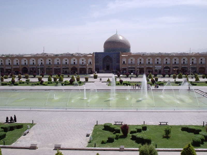 government, sky, religion, tourism, travel destinations, Isfahan, building, plant, day, high angle view, 720P, built structure, Iran, outdoors, nature
