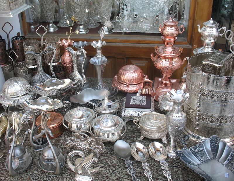 choice, retail display, arrangement, no people, variation, metal fabrication, antique, large group of objects, retail, isfahan, 2K, for sale, metal, iran