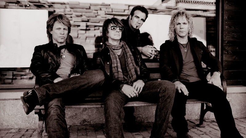 real people, Bon Jovi, togetherness, front view, full length, people, young adult, sitting, friendship, Band (Music), leisure activity, seat, casual clothing