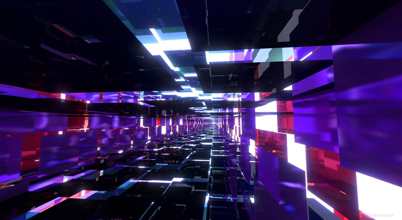 glowing, art, digital composite, tunnel, nightclub, night, light, illuminated, no people, built structure, technology, motion, contemporary, reflection