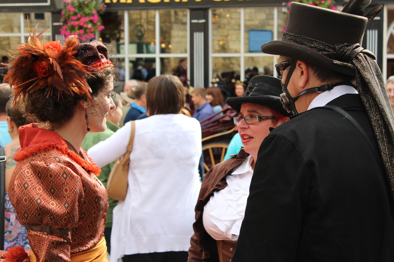 machine, style, crowd, event, clothes, victorian, post-apocalypse, grunge, fiction, vintage, Steam-Punk, clothing, real people, city, culture, cyberpunk