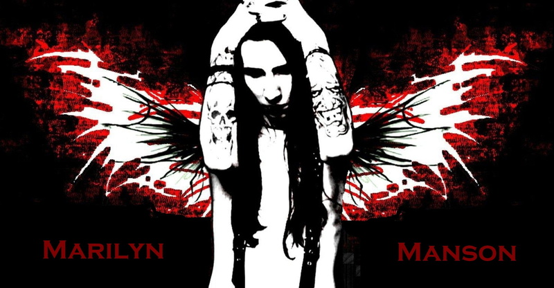 1080P, glam, metal, manson, dark, heavy, gothic, industrial, angel, rock, shock, marilyn