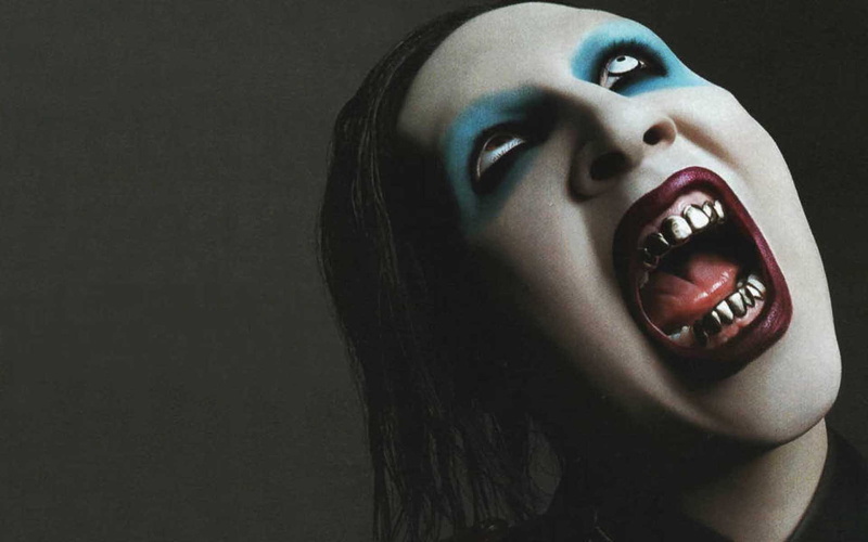 dark, glam, marilyn, heavy, shock, gothic, industrial, metal, rock, 1080P, manson