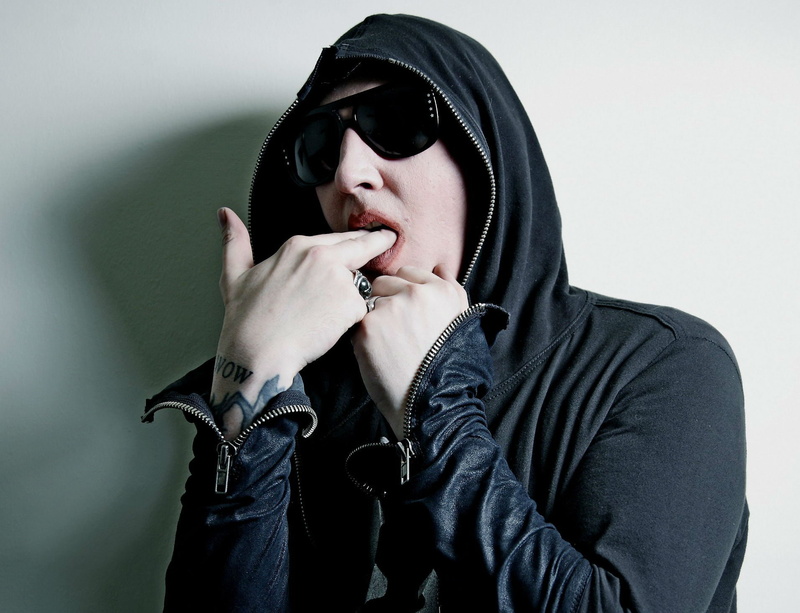 manson, metal, heavy, industrial, sunglasses, dark, shock, glam, rock, 720P, marilyn, gothic