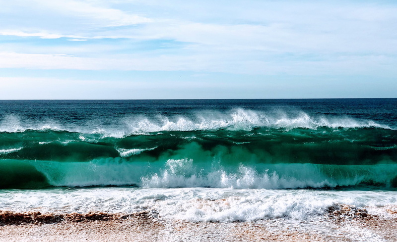 outdoors, sky, nature, scenics - nature, wave, cabo, sport, power in nature, land, beauty in nature, turquoise colored, cloud - sky, breaking, sea, 4K