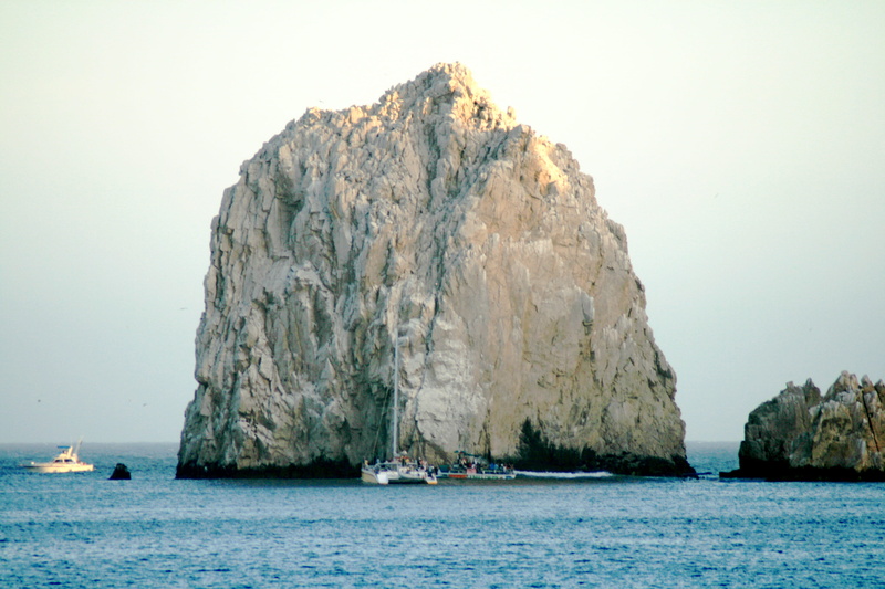 tranquil scene, mexico, water, waterfront, rock - object, clear sky, cobo, rock, mode of transportation, sky, day, outdoors, sea, solid, tranquility, scenics - nature