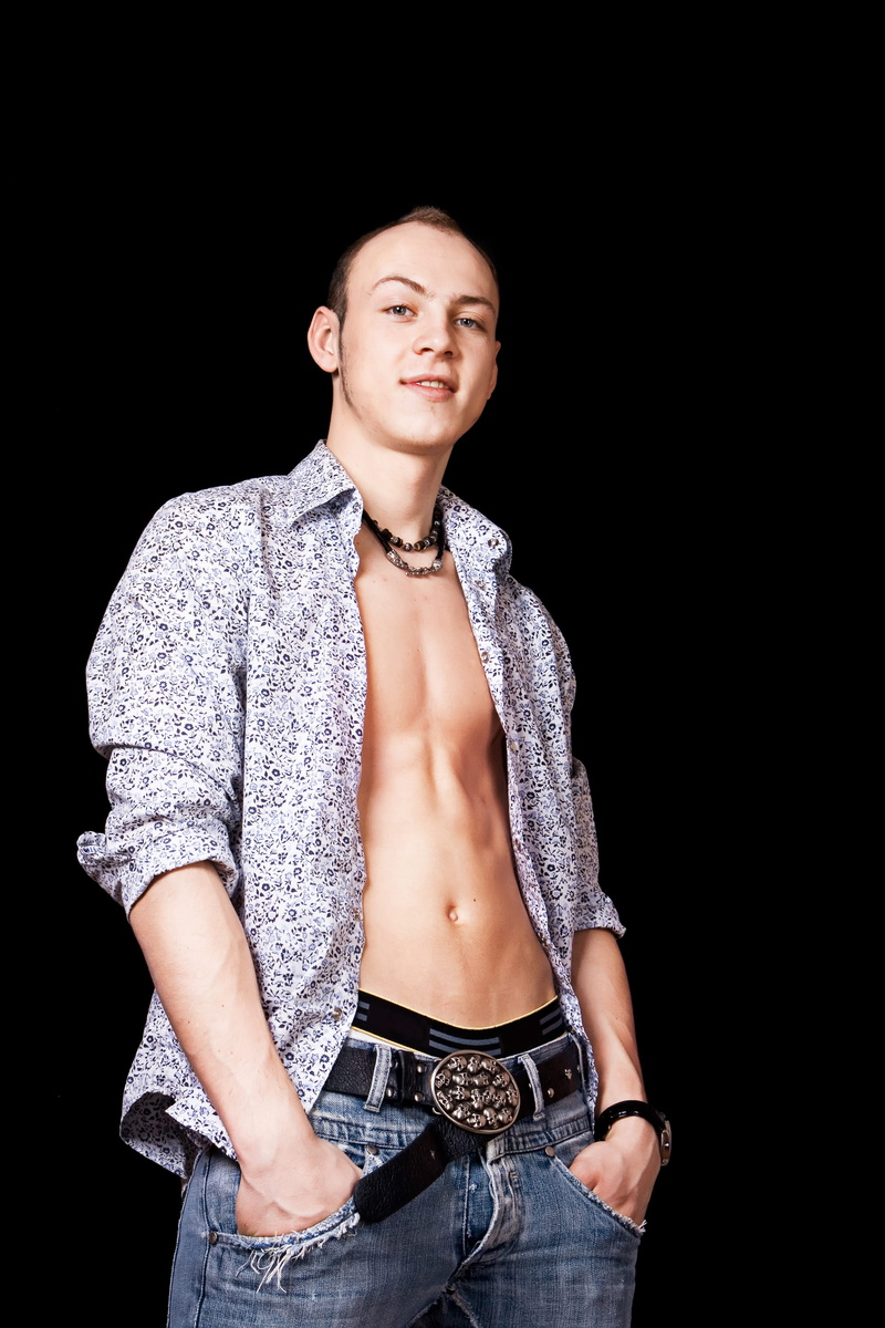 confidence, adult, jeans, look, muscular build, young, lifestyles, shirtless, looking, 2K, teenager, casual clothing, eyes, studio shot, man, young adult