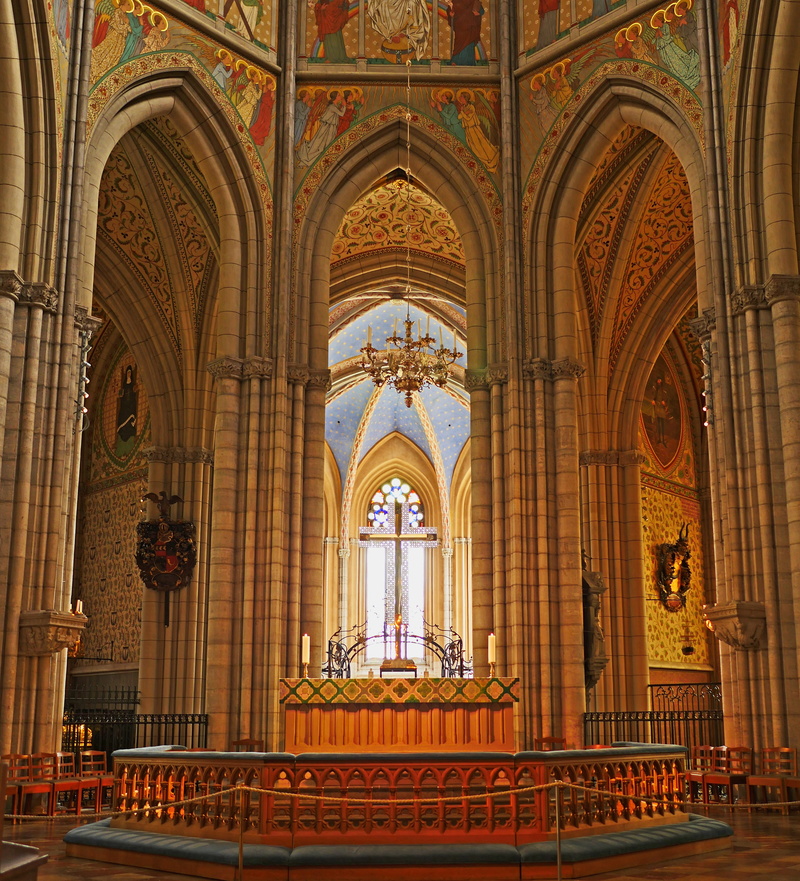 the past, ornate, place of worship, day, building exterior, historically, ceiling, no people, cover painting, church, 4K, built structure, arch, building