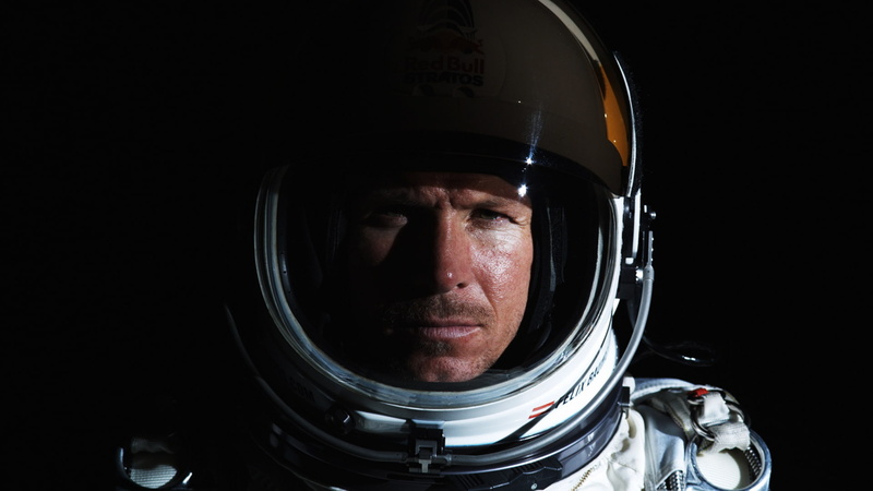 1080P, flight, face, males, astronaut, baumgartner, felix, men, space