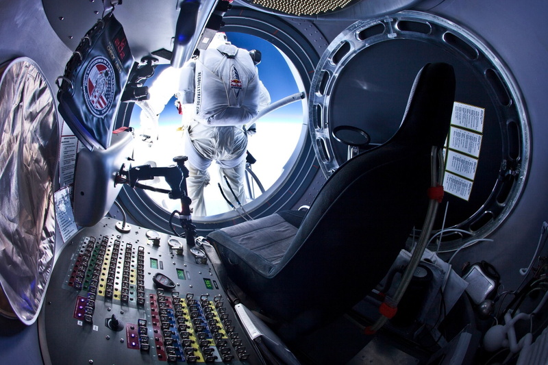 1080P, outer, space, baumgartner, felix, jump