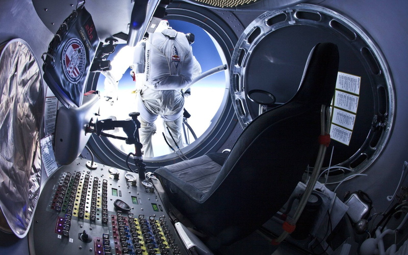 Seat, Felix Baumgartner, Red Bull, Space, Sports, 1080P, Capsule, Spaceship, Skydiving