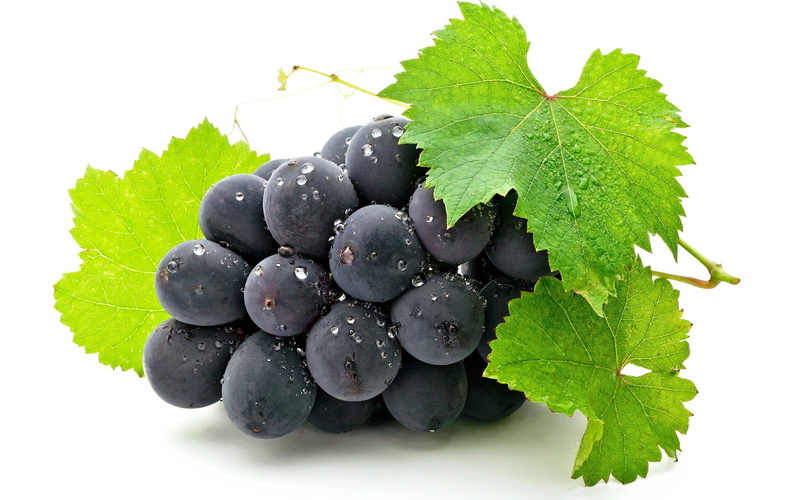 grapes, background, fruits, 2K