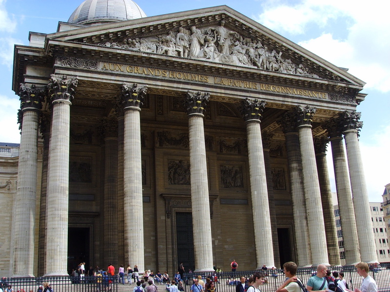 adult, stone, nature, europe, architecture, group of people, latin quarter, landmark, tourist, columns, real people, 2K, architectural column, pantheon