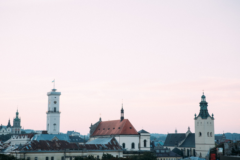 outdoors, city, height, nature, spire, place of worship, sky, built structure, government, ukraine, panorama, day, building exterior, the past, beautiful