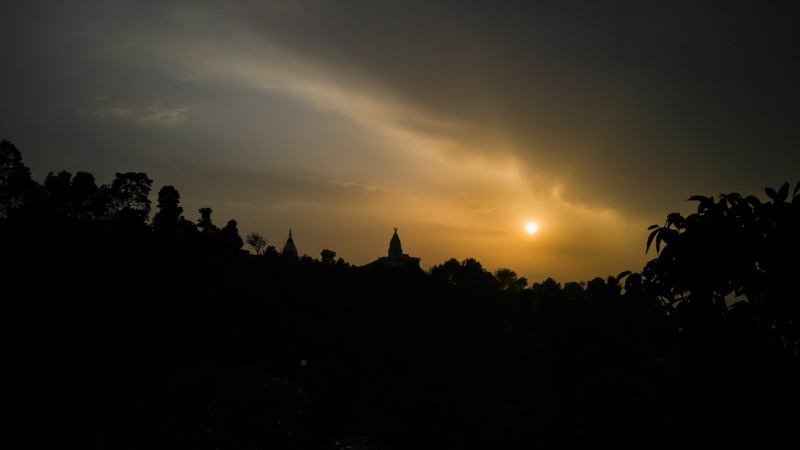 4K, sunset, place of worship, sky, plant, shaouraav, s3, silhouette, discoveringnepal, building exterior, bhaktapur, spirituality, tree, outdoors, ancient civilization