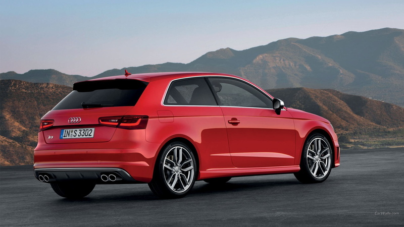 car, Audi, 1080P, vehicle, red cars, Audi S3